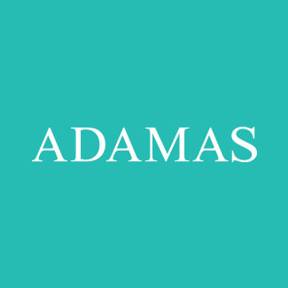логотип магазина ADAMАS - крупнейший производитель и продавец ювелирных украшений в России